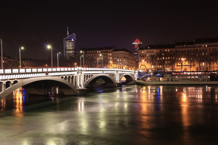 visite de lyon rhone nuit