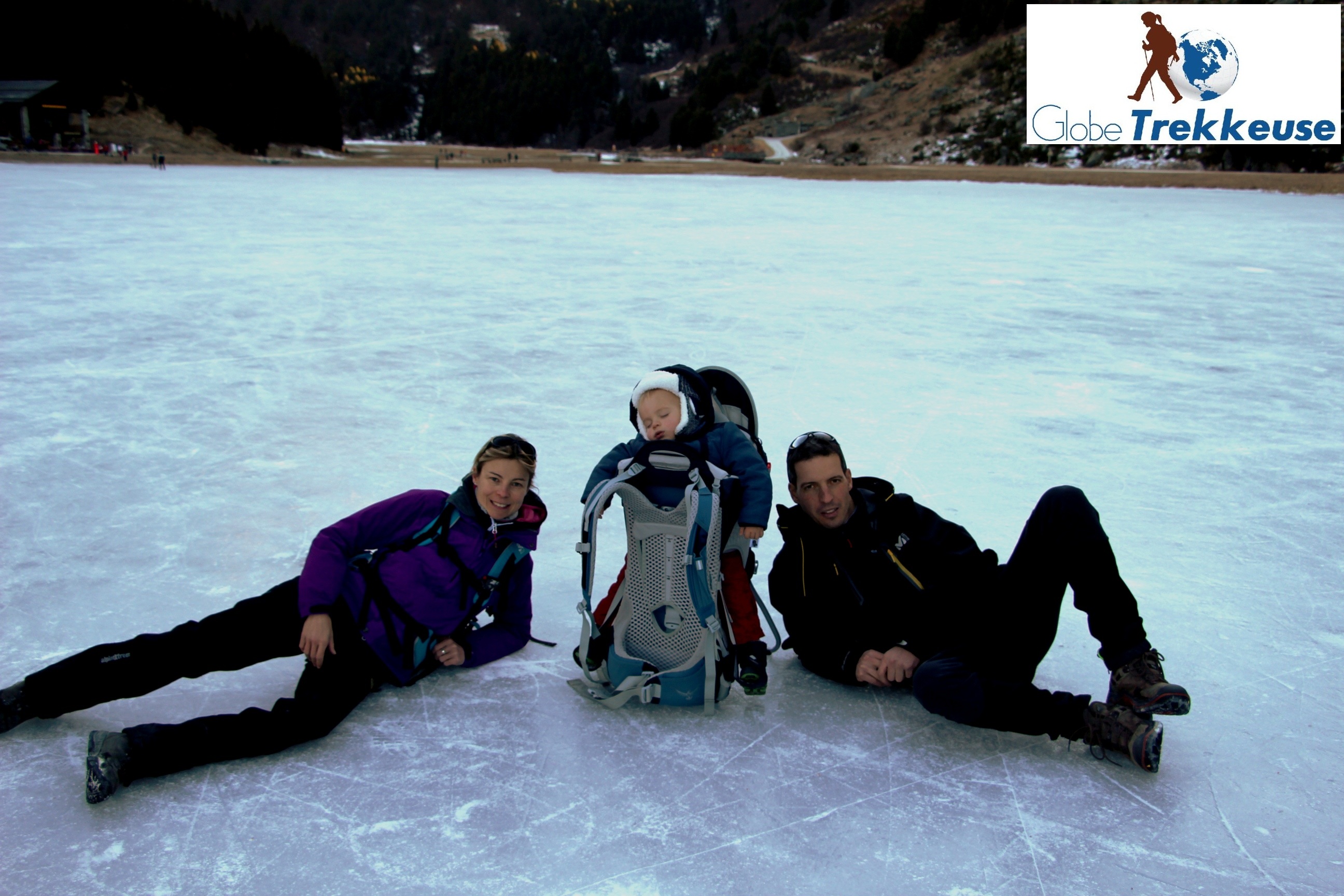 vacances neige avec bebe lac