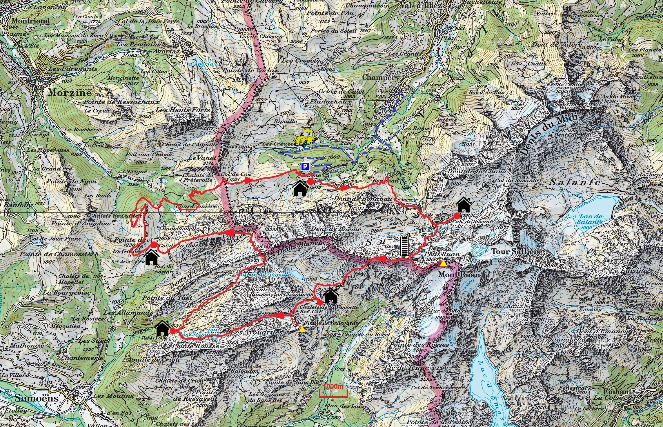 carte tour des dents blanches