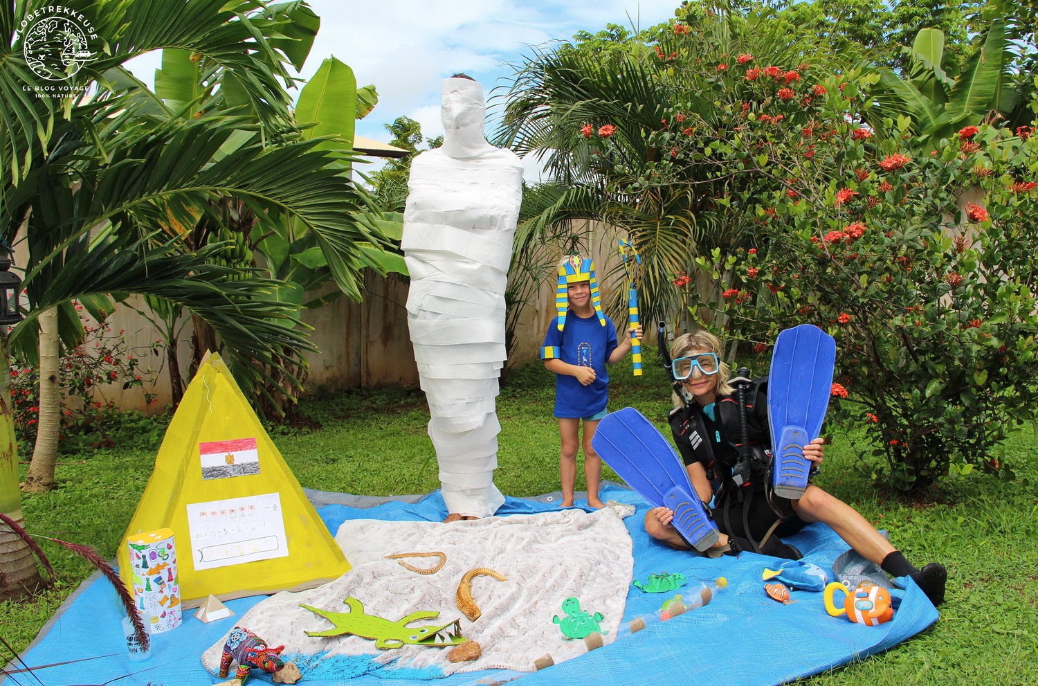 tour du monde en famille jardin egypte